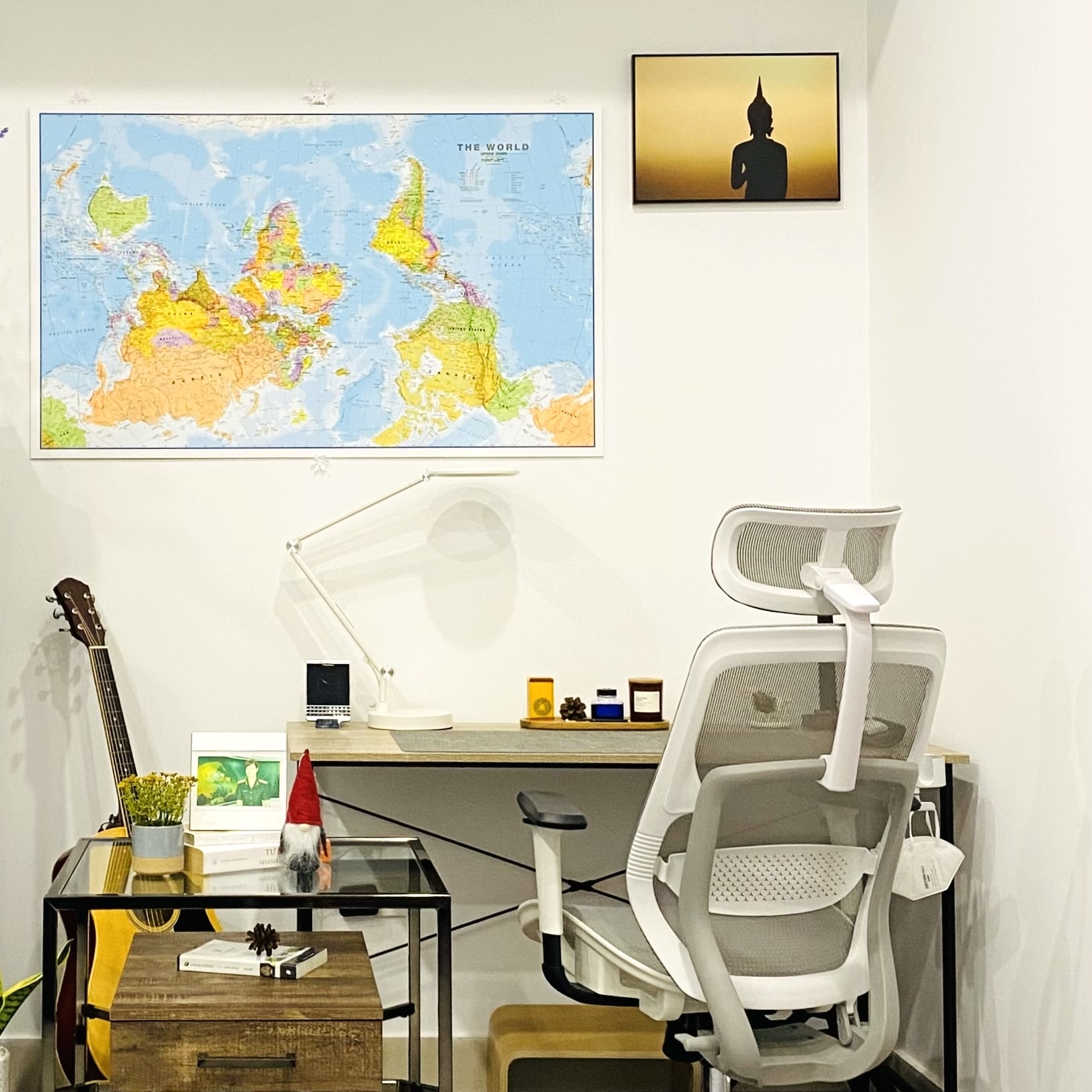 upside-down worldmap